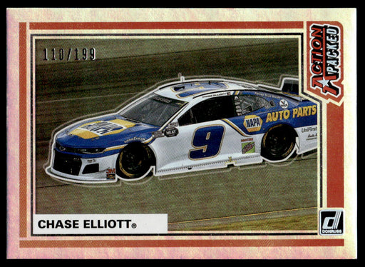 Chase Elliott 2021 Panini Donruss Racing Holo Front of Card