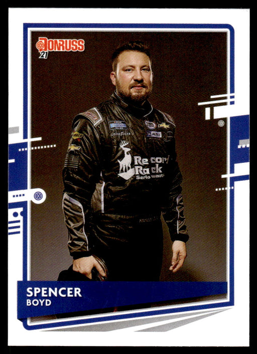 Spencer Boyd 2021 Panini Donruss Racing Base Front of Card