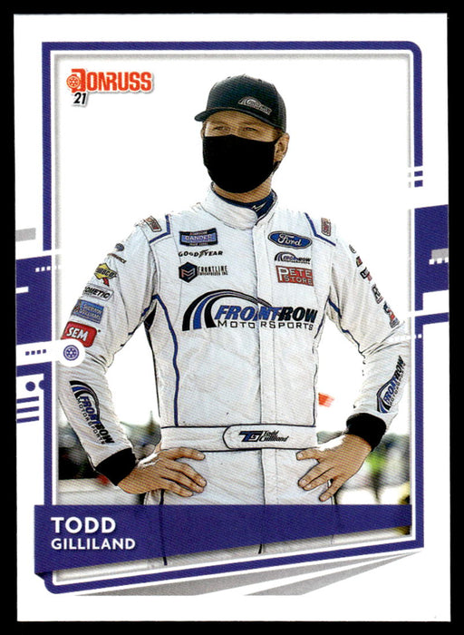 Todd Gilliland 2021 Panini Donruss Racing Base Front of Card