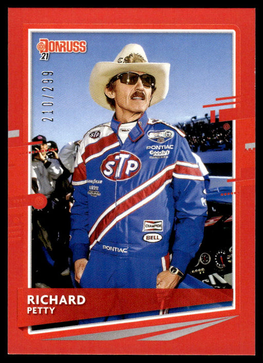 Richard Petty 2021 Panini Donruss Racing Red Front of Card