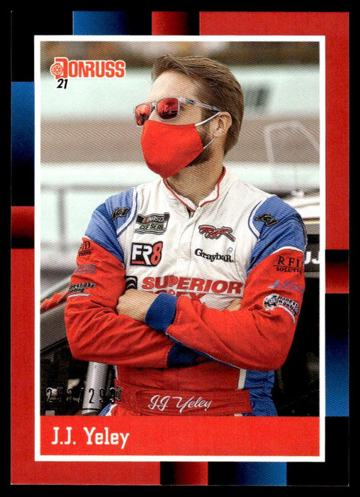 JJ Yeley 2021 Panini Donruss Racing Red Front of Card