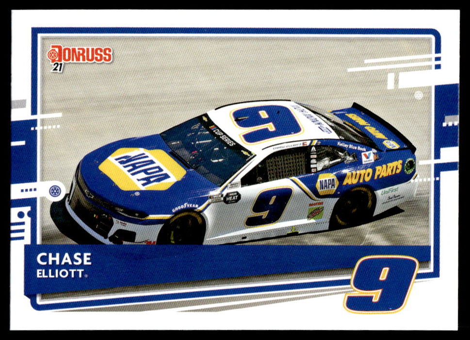 Chase Elliott 2021 Panini Donruss Racing Base Front of Card