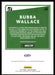 Bubba Wallace 2021 Panini Donruss Racing Base Back of Card