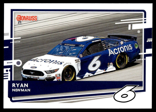 Ryan Newman 2021 Panini Donruss Racing Base Front of Card