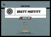 Brett Moffitt 2021 Panini Donruss Racing Base Back of Card