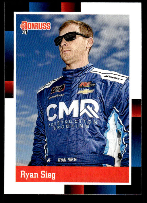 Ryan Sieg 2021 Panini Donruss Racing Base Front of Card