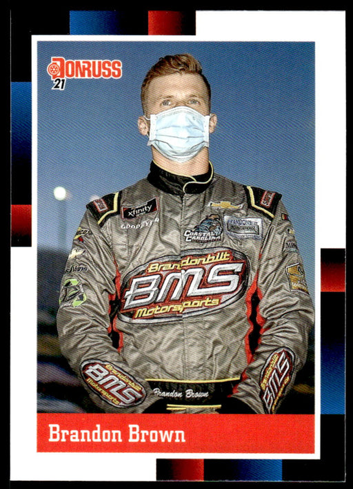 Brandon Brown 2021 Panini Donruss Racing Base Front of Card