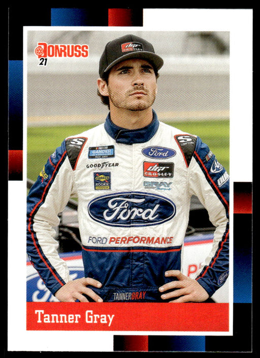 Tanner Gray 2021 Panini Donruss Racing Base Front of Card