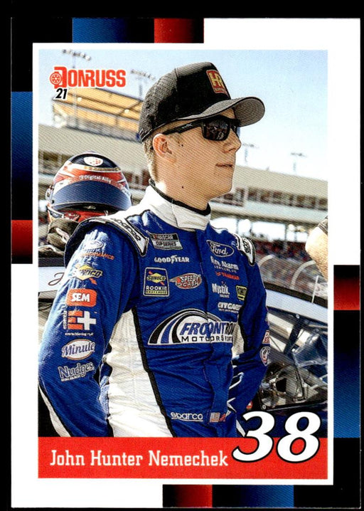 John Hunter Nemechek 2021 Panini Donruss Racing Base Front of Card