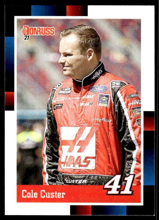 Cole Custer 2021 Panini Donruss Racing Base Front of Card