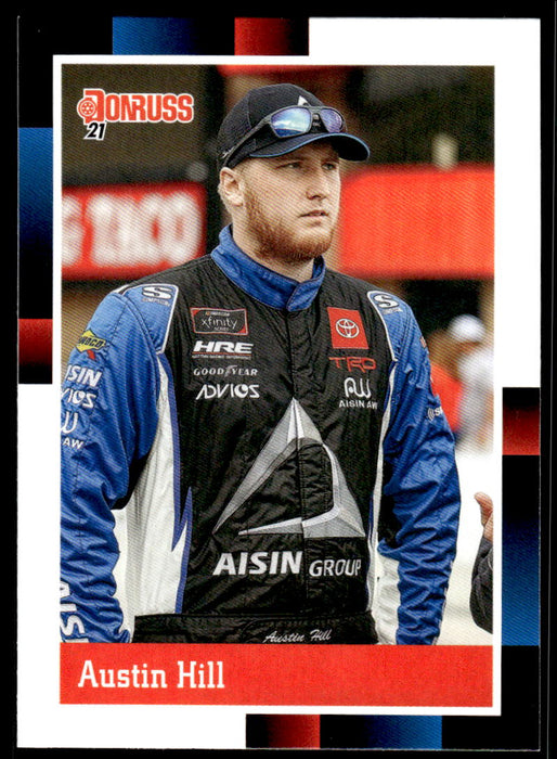 Austin Hill 2021 Panini Donruss Racing Base Front of Card