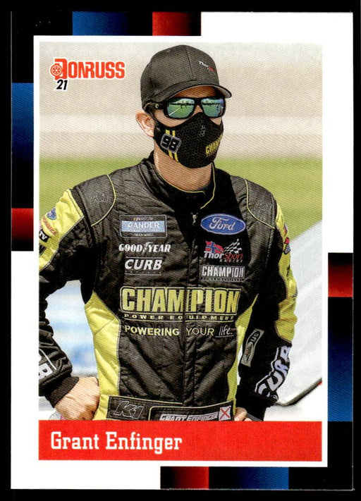 Grant Enfinger 2021 Panini Donruss Racing Base Front of Card