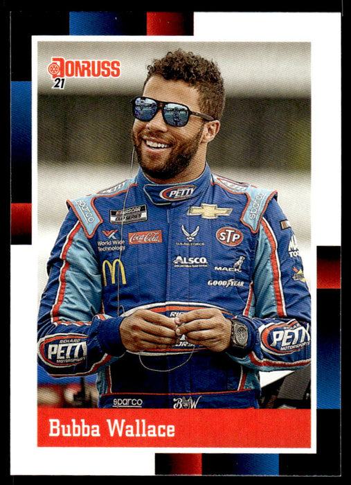 Bubba Wallace 2021 Panini Donruss Racing Base Front of Card