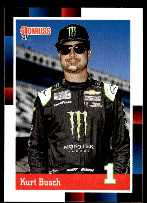 Kurt Busch 2021 Panini Donruss Racing Base Front of Card