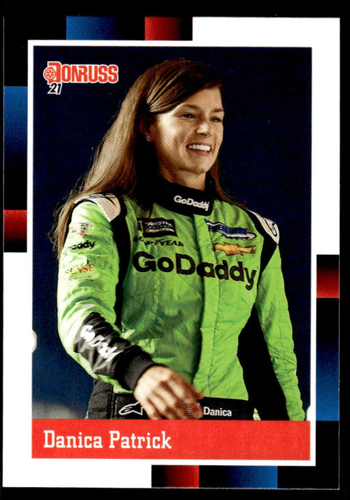 Danica Patrick 2021 Panini Donruss Racing Base Front of Card