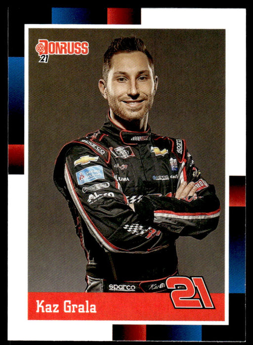 Kaz Grala 2021 Panini Donruss Racing Base Front of Card