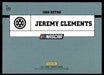 Jeremy Clements 2021 Panini Donruss Racing Base Back of Card