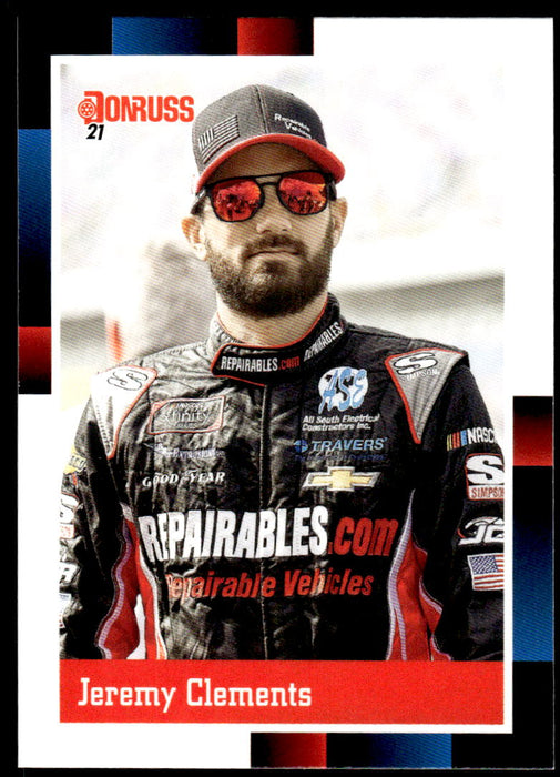 Jeremy Clements 2021 Panini Donruss Racing Base Front of Card