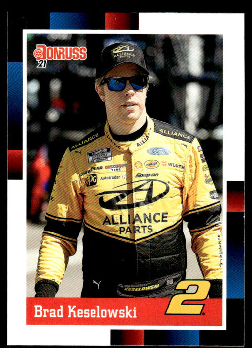 Brad Keselowski 2021 Panini Donruss Racing Base Front of Card