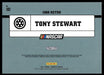 Tony Stewart 2021 Panini Donruss Racing Base Back of Card