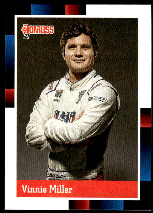 Vinnie Miller 2021 Panini Donruss Racing Base Front of Card