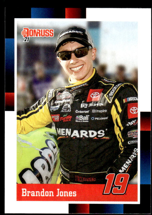 Brandon Jones 2021 Panini Donruss Racing Base Front of Card