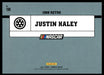 Justin Haley 2021 Panini Donruss Racing Base Back of Card