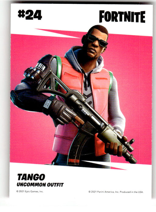 Tango 2021 Panini Fortnite Series 3 Back of Card