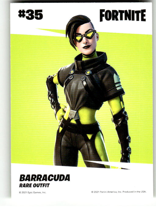 Barracuda 2021 Panini Fortnite Series 3 Back of Card