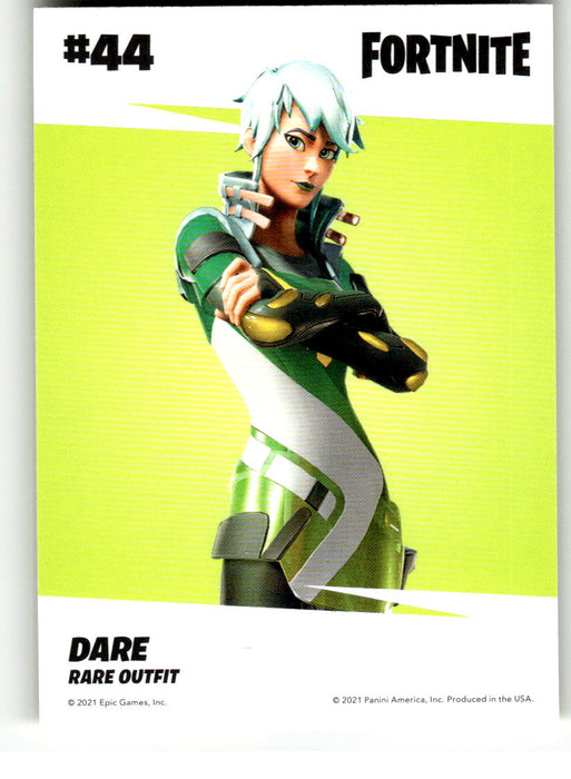 Dare 2021 Panini Fortnite Series 3 Back of Card