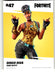 Disco Diva 2021 Panini Fortnite Series 3 Back of Card