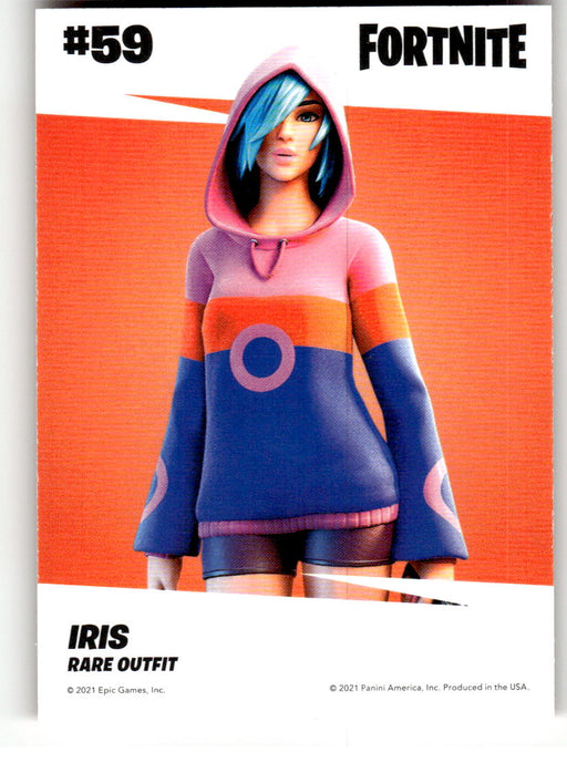 Iris 2021 Panini Fortnite Series 3 Back of Card