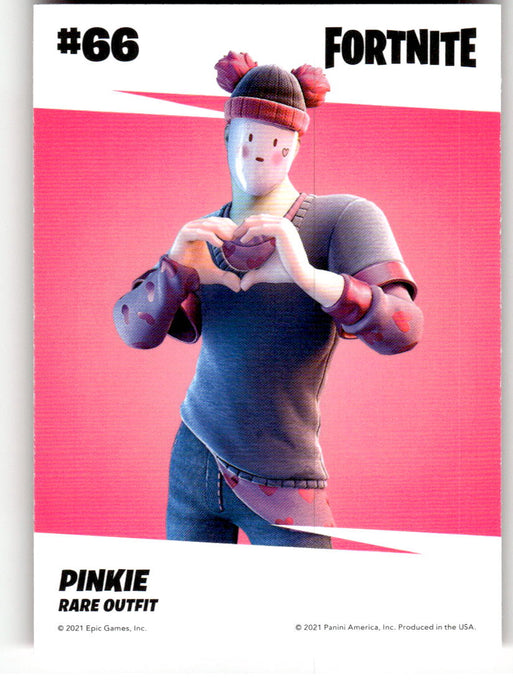 Pinkie 2021 Panini Fortnite Series 3 Back of Card