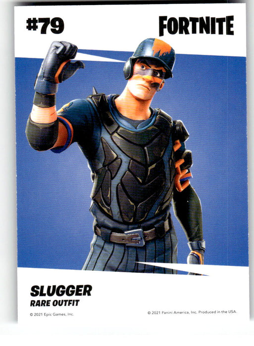 Slugger 2021 Panini Fortnite Series 3 Back of Card