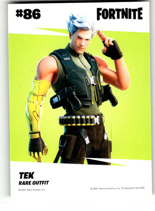 Tek 2021 Panini Fortnite Series 3 Back of Card