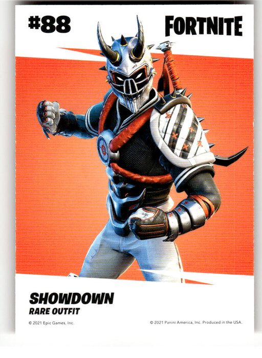 Showdown 2021 Panini Fortnite Series 3 Back of Card