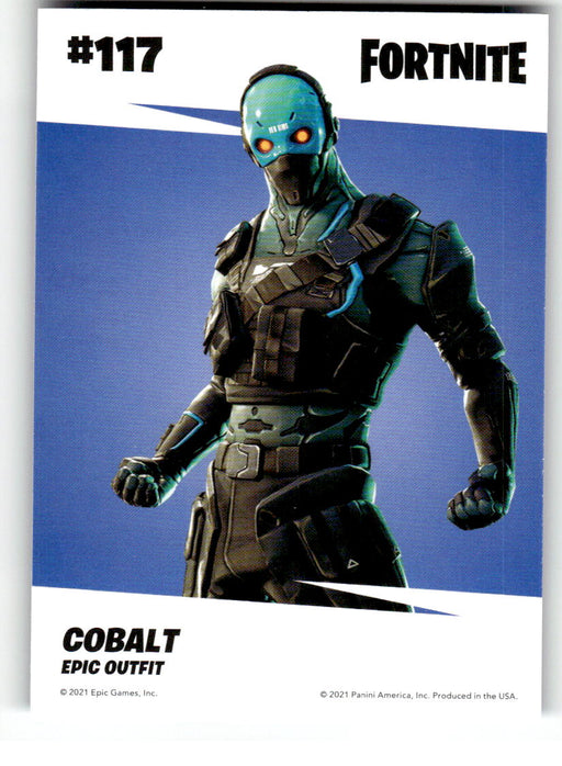 Cobalt 2021 Panini Fortnite Series 3 Back of Card