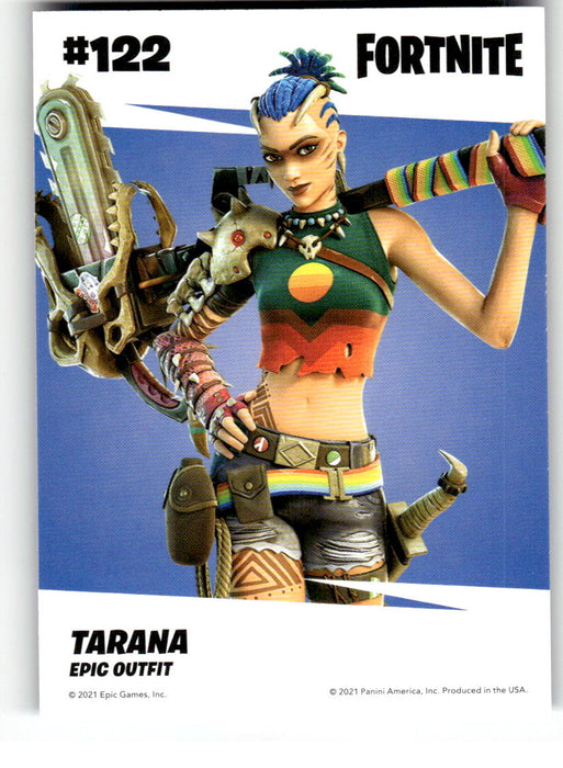 Tarana 2021 Panini Fortnite Series 3 Back of Card