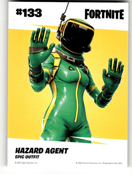 Hazard Agent 2021 Panini Fortnite Series 3 Back of Card