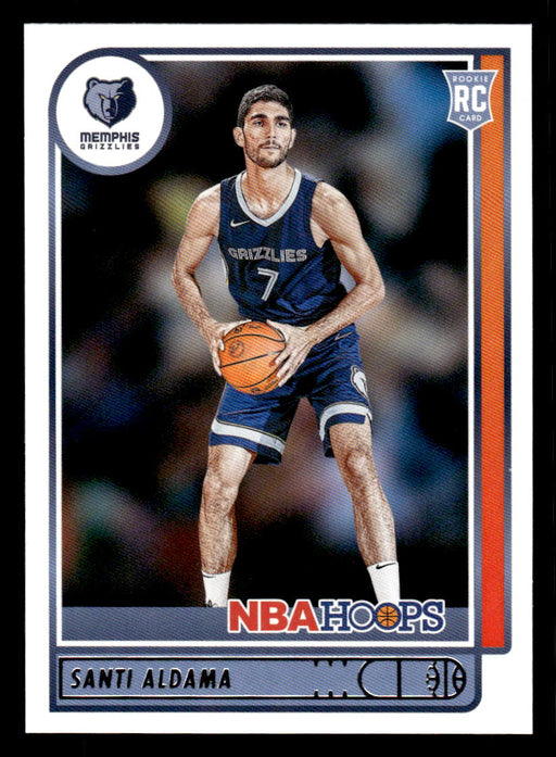 Santi Aldama 2021 Panini NBA Hoops Base Front of Card