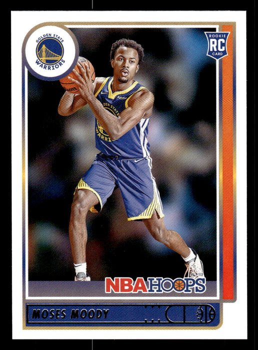 Moses Moody 2021 Panini NBA Hoops Base Front of Card