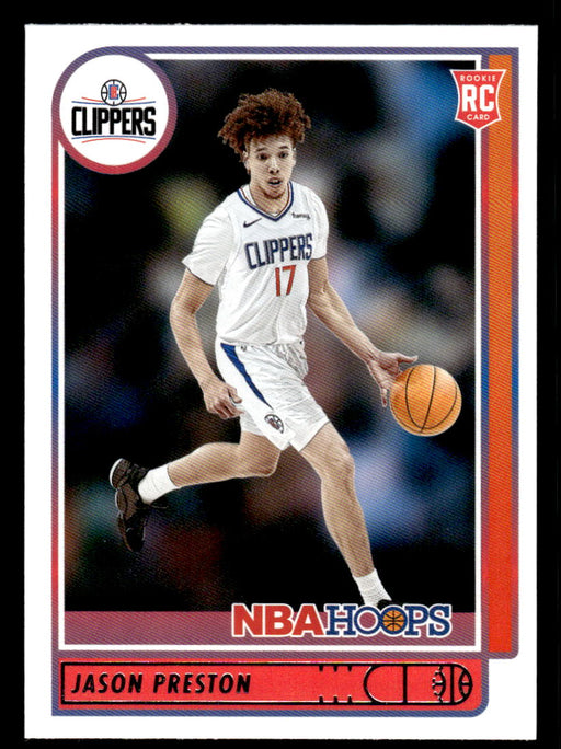 Jason Preston 2021 Panini NBA Hoops Base Front of Card