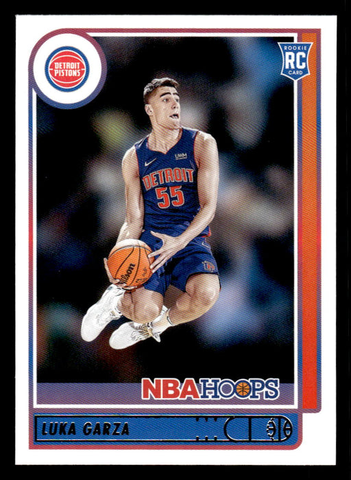 Luka Garza 2021 Panini NBA Hoops Base Front of Card