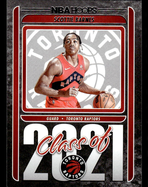 Scottie Barnes 2021 Panini NBA Hoops Class of 2021 Front of Card