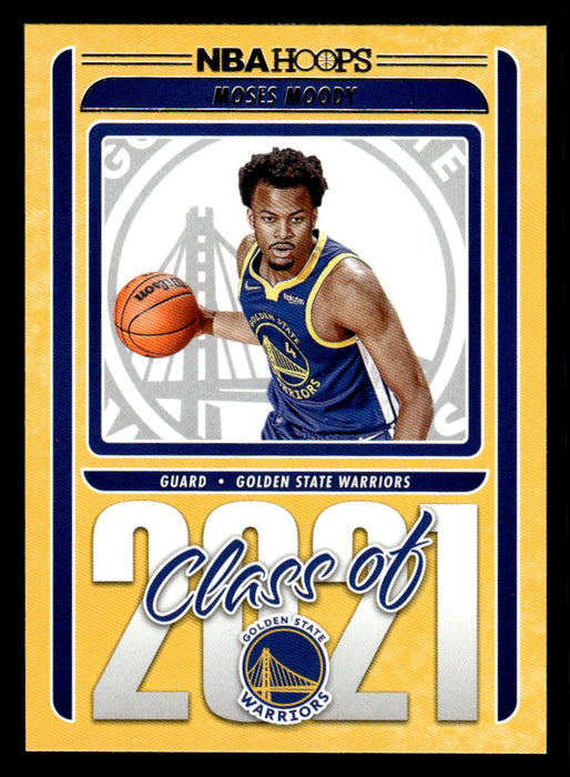 Moses Moody 2021 Panini NBA Hoops Class of 2021 Front of Card