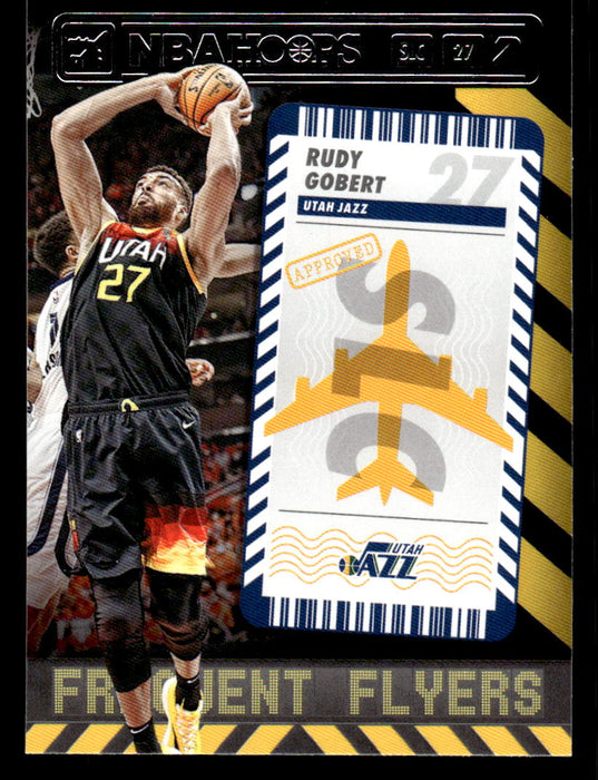 Rudy Gobert 2021 Panini NBA Hoops Frequent Flyers Front of Card