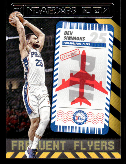 Ben Simmons 2021 Panini NBA Hoops Frequent Flyers Front of Card