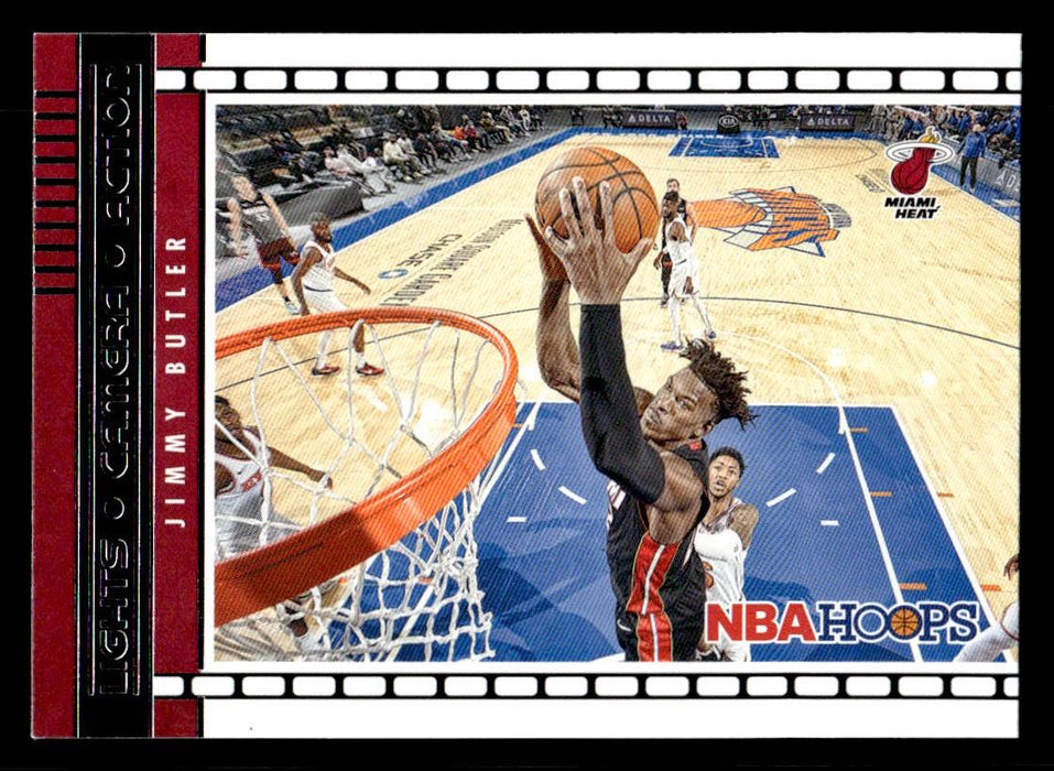 Jimmy Butler 2021 Panini NBA Hoops Lights Camera Action Front of Card