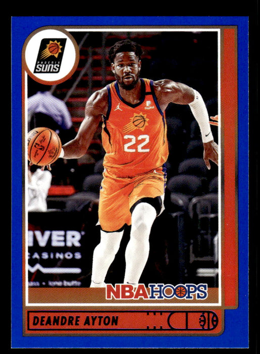 Deandre Ayton 2021 Panini NBA Hoops Blue Front of Card