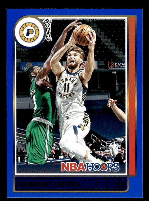 Domantas Sabonis 2021 Panini NBA Hoops Blue Front of Card